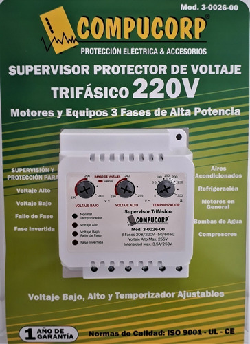 Supervisor Trifasico 220v Compucorp. Pro-16