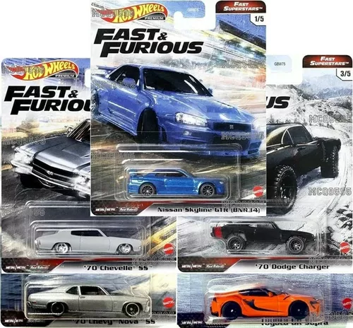 Hot Wheels Premium - Velozes e Furiosos - Hot Wheels - Set completo