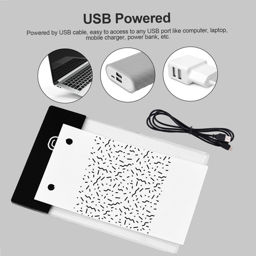 Caja De Hojas De Almohadilla De Luz Flipbook Led Kit Book Fl