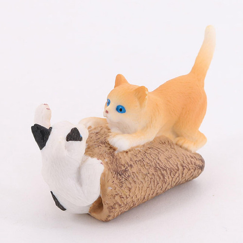 Mini Modelos De Animales, Colección De Gato Jugando