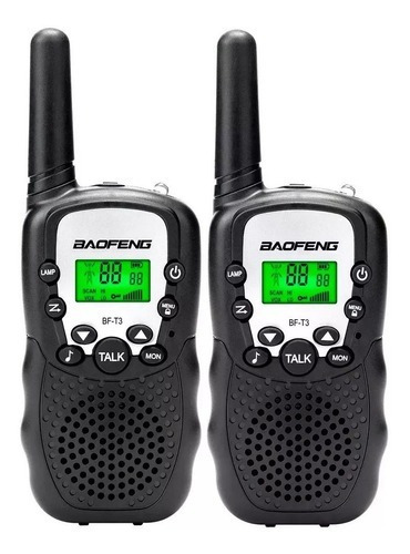 Handy Walkie Talkie Set X 2 Bf T3 Baofeng Color Negro