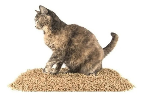 Imagen 2 de 4 de Piedras Pellet De Pino Cama Sanitaria Roedores Gatos 6 Lts