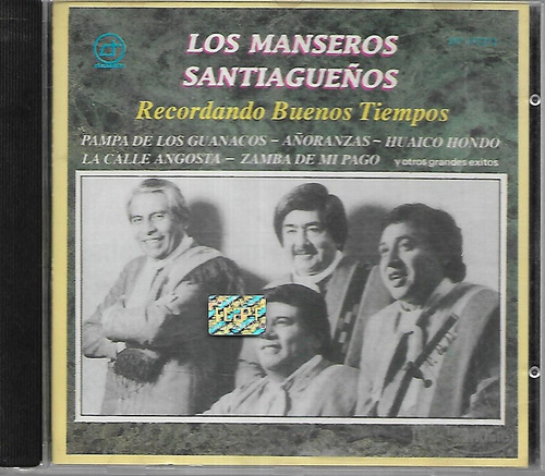 Los Manseros Santiagueños Album Recordando Buenos Tiempos Cd