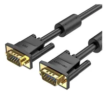 Comprar Cable VGA Vention - VGA Macho A Macho Con Doble Filtro - 3 Metros - Full HD 1080P 60Hz - PVC Negro - Blindado - Premium - Para PC \u002F Notebook \u002F TV \u002F Proyector \u002F Monitor - DAEBI