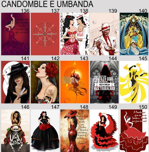 Imagem 8 de 10 de Kit 10 Placas Decorativas Umbanda Candomblé Orixás