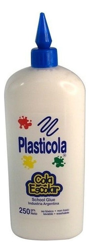 Pegamento Líquido Plasticola ADHESIVO VINILICO color blanco de 250g no tóxico