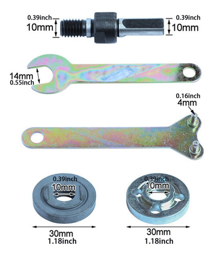 Adaptador De Mandris De Eixo De Conjunto De Haste De 10 Mm