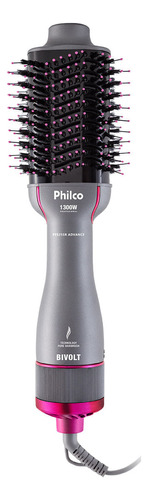 Escova Secadora Philco Pes25sr Advance 4 Em 1 Bivolt Cor Cinza 127V/220V