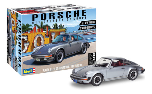 Porsche Carrera Coupe Modelo Coche Kit Construccion Plastico