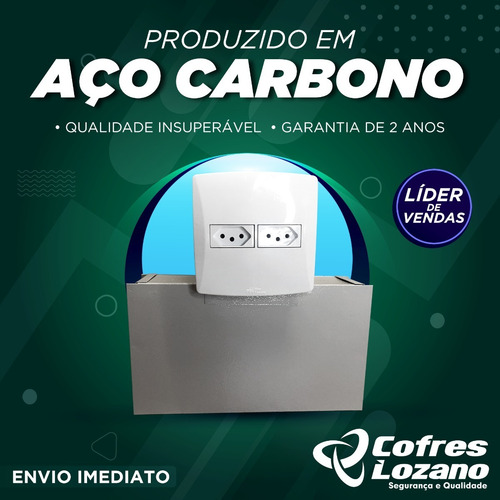 Imagem 2 de 10 de Cofre Invisível. Cofre Tomada Embutir. Direto Da Fabrica