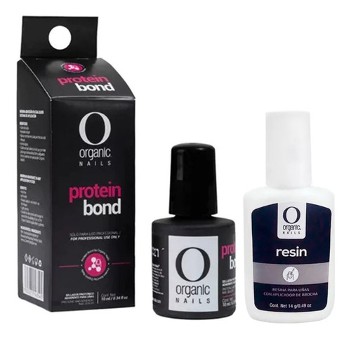 Protein Bond + Resina Brocha Adhesivo 14 Grs Organic Nails