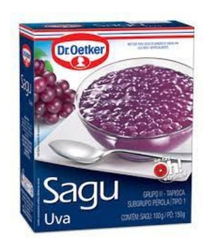 Mistura Para Sagu Sabor Uva Dr. Oetker 250g