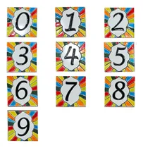 Comprar Números Casa Artesanales 10 X 10 Cm. Tocetos. Azulejos