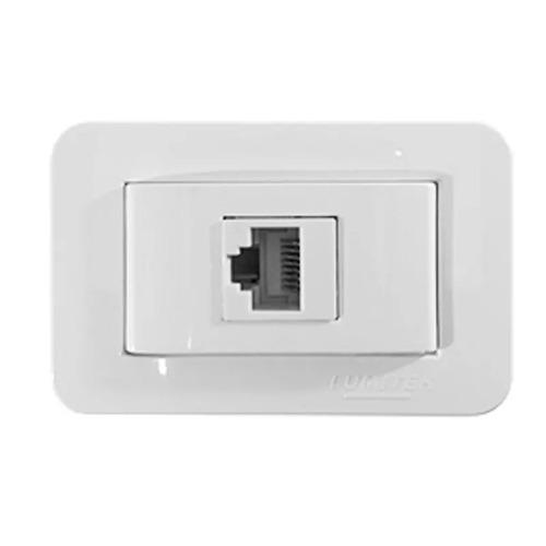 Imagem 1 de 3 de Tomada Informatica Rj 45 Para Moveis Lumitek- Floresta