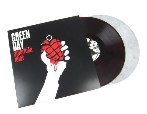Green Day American Idiot 2 Lps Red Black White Vinyl