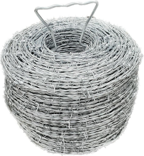 Tarima De 32 Rollos De Alambre De Púas De 300 M Calibre 15.5