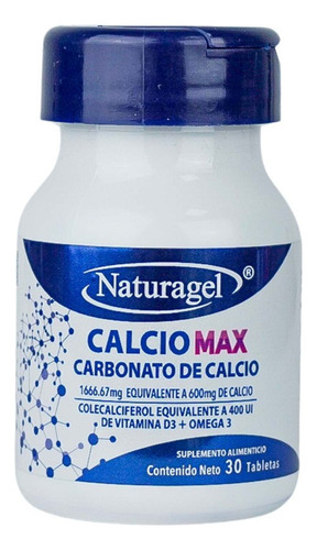 Naturagel Calcio Max Carbonato De Calcio Con Omega 3