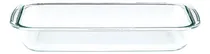 Comprar Fuente Asadera Molde Vidrio Templado Horno Rectangular 39 Cm Color Transparente