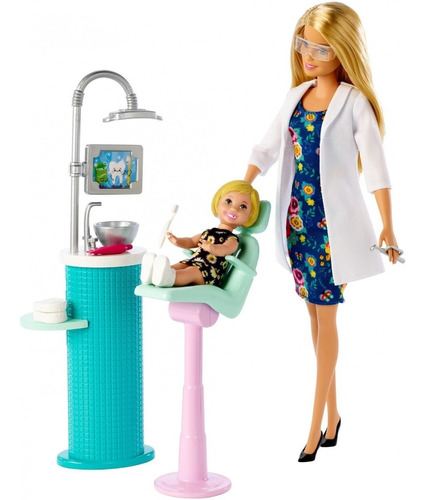 Barbie Muñeca Dentista Playset Odontóloga 