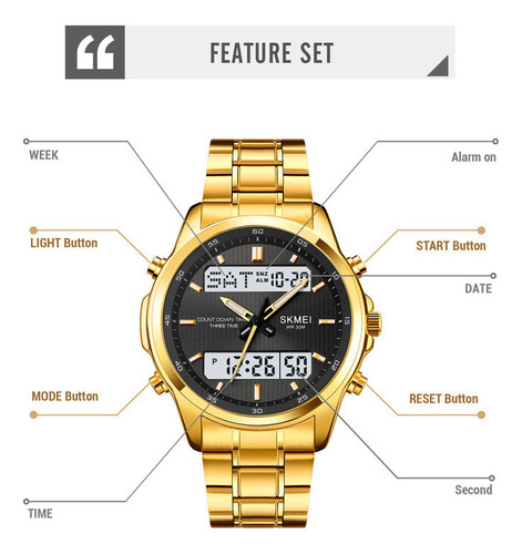 Reloj Electrónico Skmei Calendar Chronograph