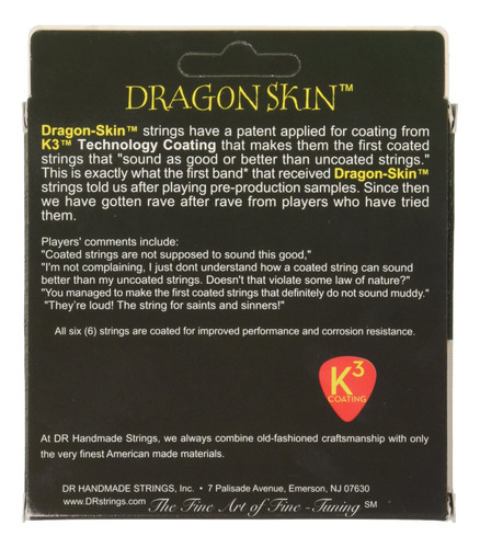 Parent Dr Strings Dragonskin Acustico Plateado