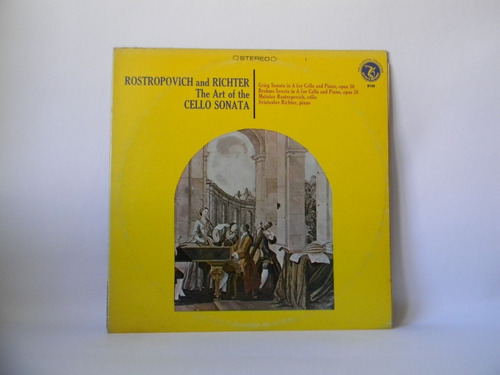 Cello Sonata Rostropovich Richter Lp Vinilo