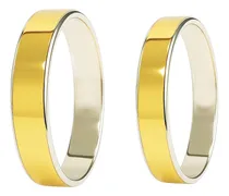 Comprar Alianzas Joyas Center M5d5 Plata Y Oro 5mm Kit 2pzs