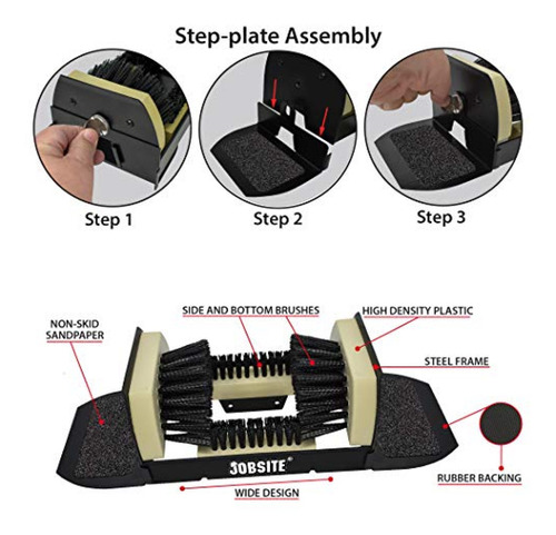 Limpiador De Zapatillas Fregadora De Botas Extra Ancha Jobsi