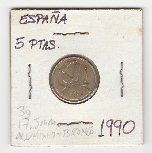 Moneda España 5 Pesetas 1990 Xf