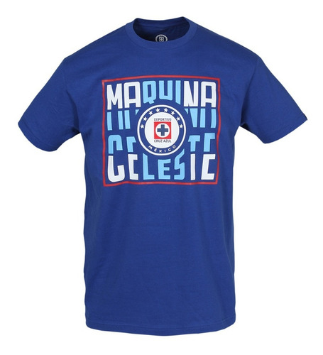 Imagen 2 de 7 de Playera Oficial Cruz Azul Logo Máquina Adulto Prod. Original