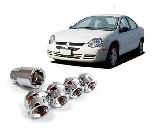 Imagen 1 de 6 de Tuercas De Seguridad 12x1.5 Dodge Neon 2000-2005 Anti Robo