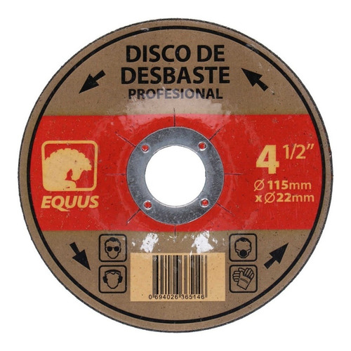 Discos De Desbaste Equus 4 1/2   Caja X 5 Unidades