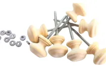 Comprar 30 Tiradores De Madera Puertas Cajones Herraje Manija  3 Cm