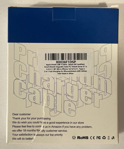 iPhone Apple Watch Premium Charger Cable Cargador Data Sync (Usado)