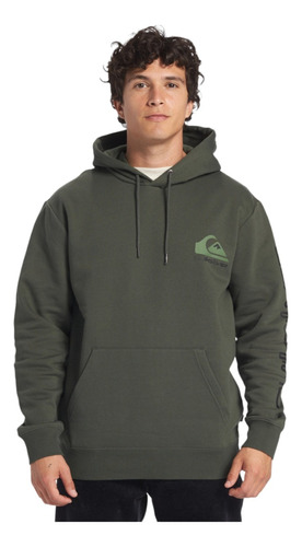 Sudadera Quiksilver Hombre Caballero Casual Omni Verde