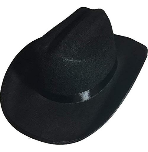 Sombrero De Fieltro De Vaquero Negro  Tamaño Del Niño