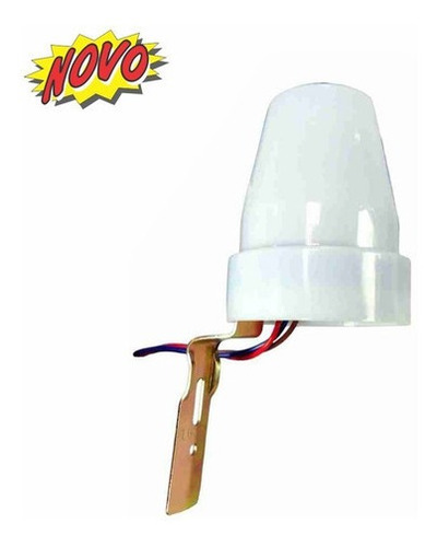 Imagem 3 de 4 de Sensor Relé Fotoelétrico Bivolt 127/220v - 10a Dia / Noite