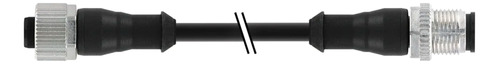 Cable De Conexión M12 + M12 Recto Hembra 4 Pin, 2m Contrinex
