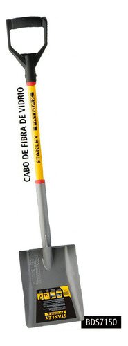 Pala Ancha Stanley Fatmax Bds7149 Acero Con Cabo De Fibra