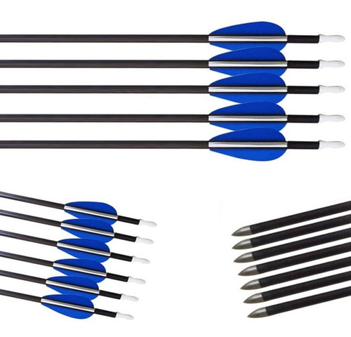Imagen 2 de 5 de Flechas De Carbono Arcos Recurvos Largo 30 D 6 Mm