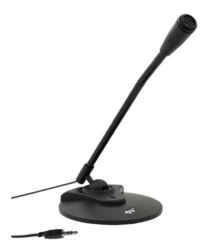 Micrófono Omnidireccional Nisuta Nsmic130 Pc 3.5mm Con Pie