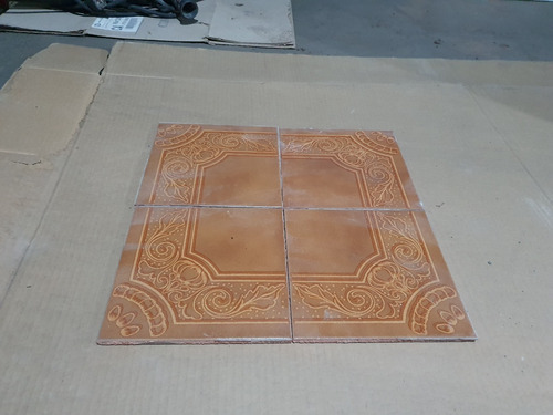 Ceramica 20x20 Marron Guarda Dibujo Reposicion Piso Pared (Usado)