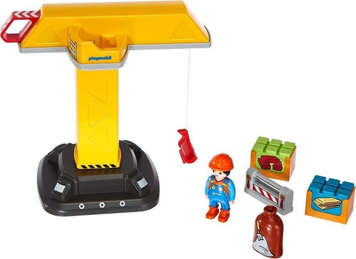 Bloques Para Armar Playmobil 1.2.3. Grúa 70165 Cantidad de piezas 10