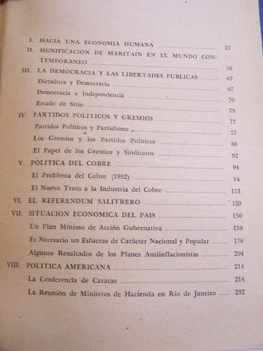 Pensamiento Y Accion * Eduardo Frei * 1956 *