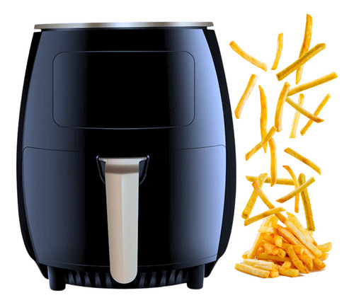 Air Fryer Fritadeira 4.5l Turbo Touch Sem Oleo Praticidade Cor Preto