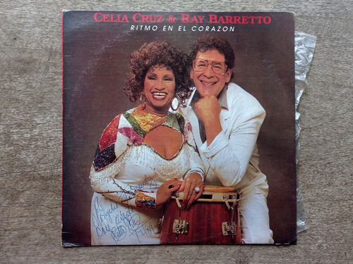 Disco Lp Celia Cruz Y Ray Barretto - Ritmo (1988) Firmad R30