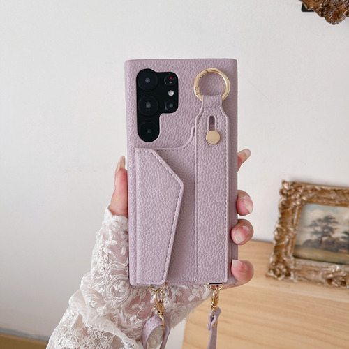 Funda Tipo Cartera De Piel Tipo Cartera Con Correa De Muñeca