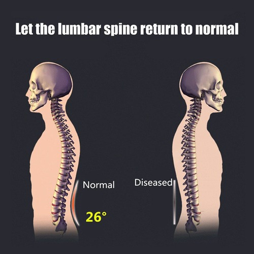 R Lumbar Espalda Masajeador Po Corrector Camilla Soporte