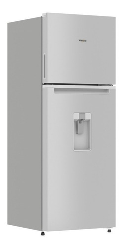 Refrigerador con freezer Whirlpool WT1333D color acero inoxidable con capacidad de 364L
