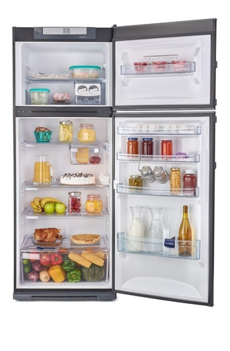 Imagen 2 de 3 de Heladera Kohinoor Khd43/7 Negro Mate Con Freezer 413lts !